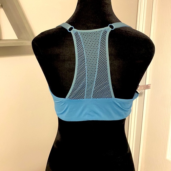 Victoria Secret Teal Green 36DD front clasp, lacy T-back, lightly padded Bra - Picture 5 of 8